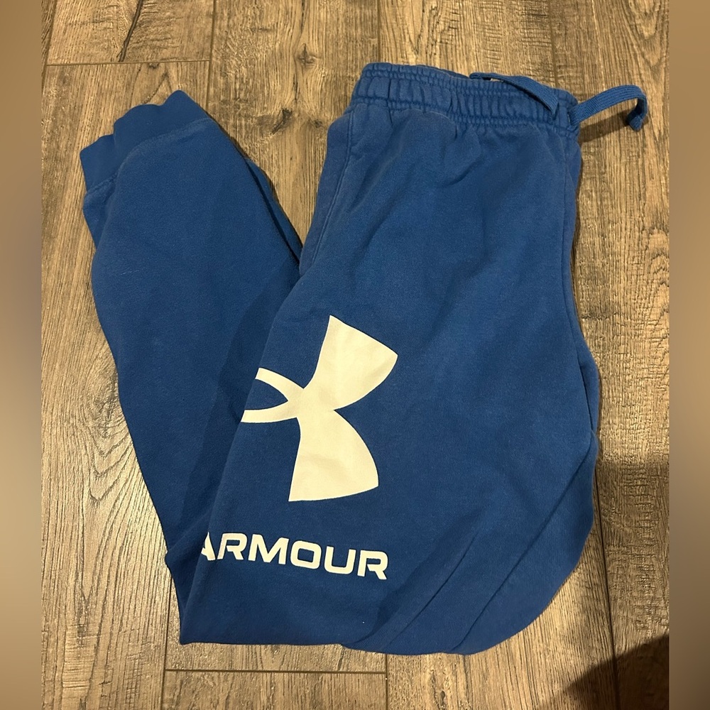 Boys XL, blue sweats, under armor
